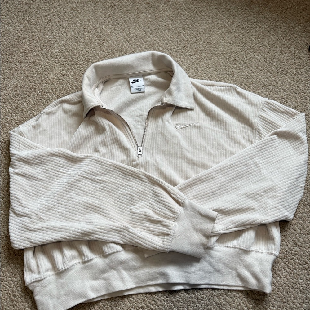 Nike Off-White Corduroy  Quarter-Zip Top